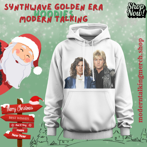 Synthwave Golden Era Modern Talking Hoodies
